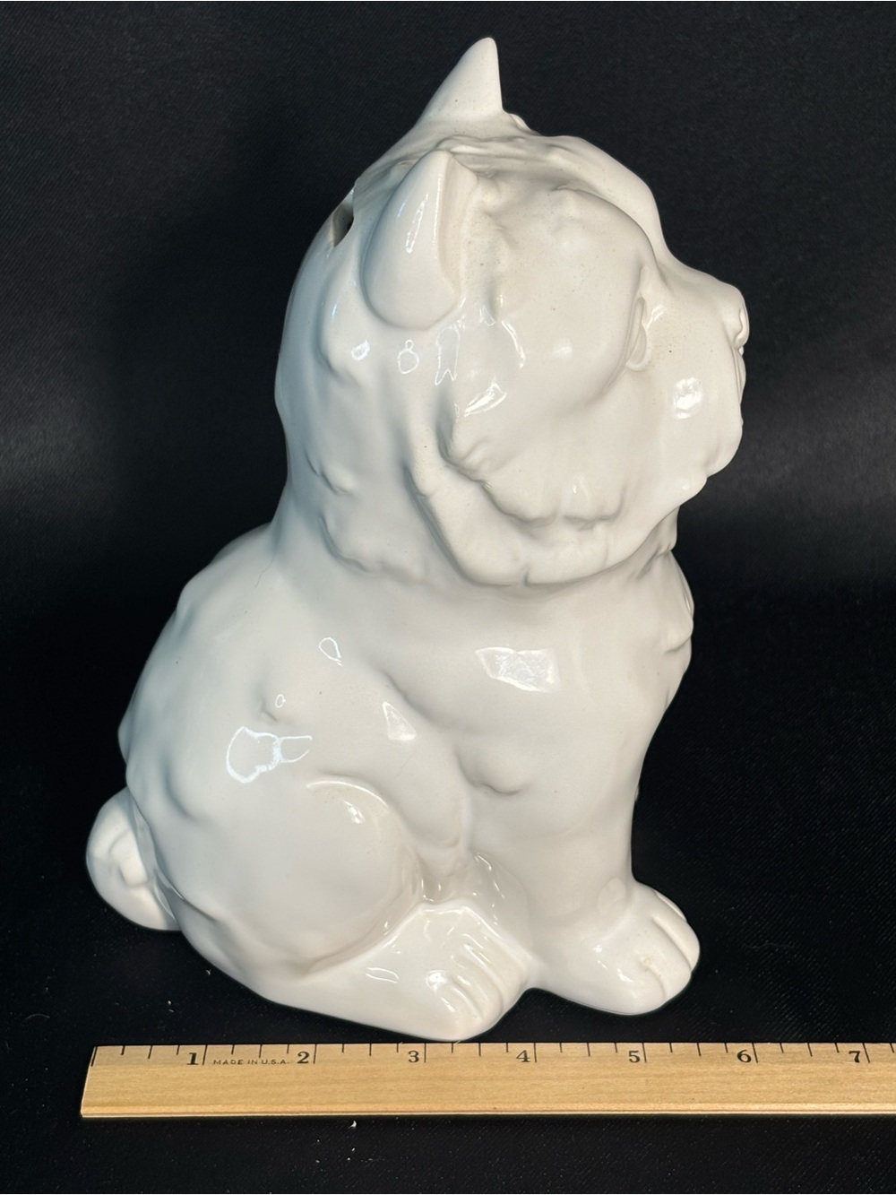 Westie Ceramic Dog Piggy Coin Bank White w/plug & coin slot 8.5” Tall Figural - Picture 11 of 11